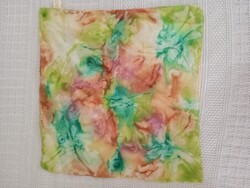100% SILK kézműves batikolt SELYEM kis nyaksál KENDŐ - Art@Decoration