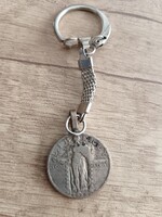 Standing Liberty negyeddolláros érme - kulcstartó