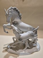 Boch Wallendorf porcelán lovak