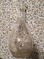 Antik üveg palack pálinka likőr kiöntő 0,5 l