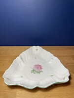 Herendi Tertia őszirózsa mintás rokályos tál