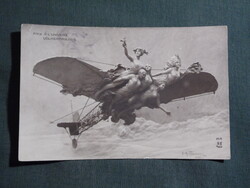 Képeslap,Domenico Mastroianni „Paix à l'Univers” Békét a világnak,fantázia képeslap,1918-