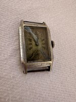 Art Deco Boden Edelstahl Germany 1920-30 óra ritkaság 23x31 mm tokméret, javítandó