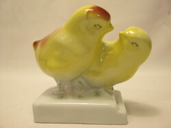 Csibe pár porcelán kiscsibék