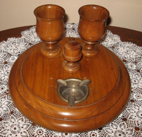 IGAZI KURIÓZUM ! ANTIK 1920-as évekből FA CIGARETTA TARTÓ, HAMUTÁL