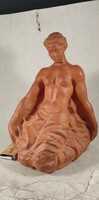 Tóth Vali ritka nagyméretű akt terrakotta szobor 928