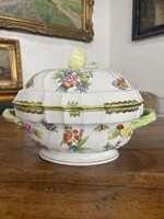 Herendi Viktória mintás 12 személyes leveses tál VBO