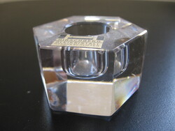 Hirschberg ólomkristály kézi csiszolt gyertyatartó