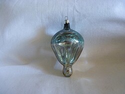 RÉGI ÜVEG KARÁCSONYFADÍSZ - EJTŐERNYŐ! (ÁTTETSZŐ!)