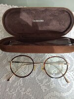 Tom Ford márkájú szemüveg keret teknős páncél mintával, arany tónusú fém szerelékkel!