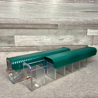 Falra szerelhető szekrény rendező szett sötétzöld színben