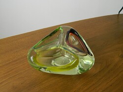 Retro / design üveg kínáló asztalközép