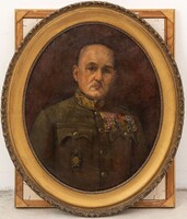 Csák Antal (1868-1930): Magyar honvéd főtiszt portréja, 1920-as évek