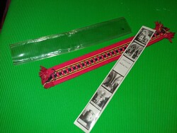 Antik kézi szőttes SZÉCSÉNY emléktárgy túrista szuvenír tárgy KÖNYVJELZŐ cm