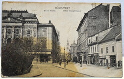 Budapest - Budai főutca, üzletek  -  antik képeslap 1915  KuK... Hercegovina, Nevesinje tábori cím