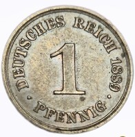1 pfennig 1889 A 36- 1FTV Kiváló állaporban!