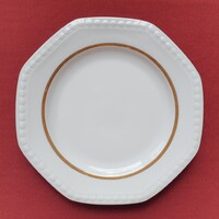 Seltmann Weiden Bavaria német porcelán kistányér süteményes tányér arany csíkkal