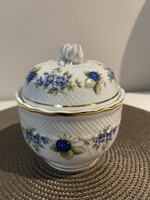 Hollóházi Szeder mintás cukortartó