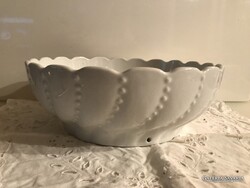 TÁL - PORCELÁN - 3 liter - FALRA  AKASZTHATÓ  - RÉGI - VASTAG - HIBÁTLAN