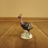 Régi Herendi porcelán gyöngytyúk