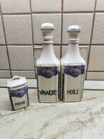 Antik porcelán fűszertartó készlet - 3db eladó!
