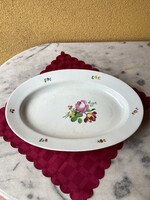 Bécsi rózsás ALT WIEN porcelán pecsenyés tál 41x28 cm.
