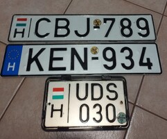 Régi rendszámtábla,rendszám