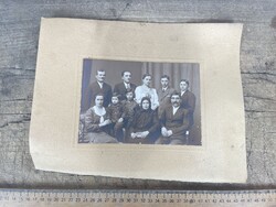 -AV988- Régi Családi Fénykép Fotó Csoportkép Kép