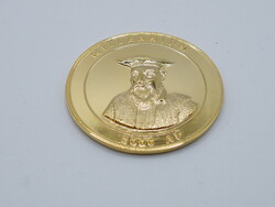 K393 2000 aranyozott bronz emlékérem millenium