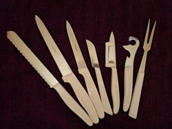 KDS Sedlčany "Zuzana" konyhai késkészlet – Csehszlovák dizájn