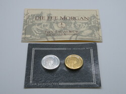 K400 RARE! Franklin Mint MORGAN LE FAY Gold and Silver Token EXCALIBUR BACKGAMMON