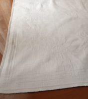 Antik asztalterítő,  DN monogramos, damaszt 150 x 130 cm