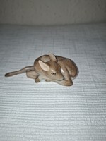 Ritka Herendi  Színes  fekvő őzgida eladó a képek alapján 9 cm