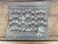 -AV989- Régi Fénykép Fotó Iskolai Tablókép