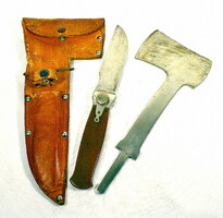 RITKASÁG : Szovjet Vadászkészlet – CSERÉLHETŐ PENGE ÉS BALTA VADÁSZTŐR TOKKAL  (ПК МО)