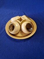 Retró kerámia dohányzó szett – 6 részes asztali készlet  hamutál