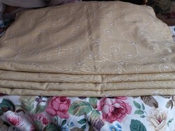 4 db vastag sötétítő függöny szövött mintával