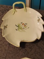 Ó Herendi Porcelán- Hecsedli Mintás Levél Formájú Kínáló