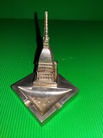 Vintage - MOLE ANTONELLIANA - TORINÓI EMLÉK - fém HAMUTARTÓ  HIBÁTLAN 13 x 7 x 7 cm