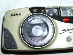 Régi Halina Silhouette Zoom típusú, 35 mm-es analóg, kompakt fényképezőgép.