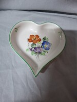 Herendi porcelán szív alakú gyürű tartó