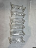 Régi üveg evőeszköz tartó