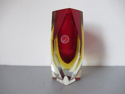 Sommerso, mandruzzato gyémántváza ('60-'70-es évek)