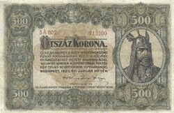 500 korona 1920 restaurált 2.