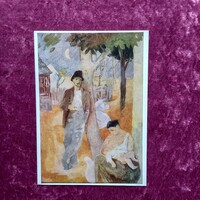 Nagy méretű Szőnyi István: Este képeslap 18 x 13 cm - Képzőművészeti Alap