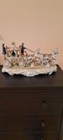 Sitzendorf lovashintó porcelán 52cm!
