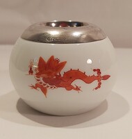 Meissen porcelán gyufatartó, 925-ös jelzéssel