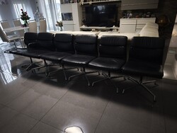 Herman Miller irodai bőr szék 6db ajándék Bauhaus stílusú asztallal