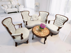 Restaurált antik szalon ülőgarnitúra 1+1+2