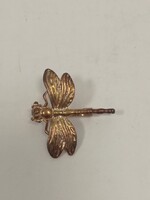 Vintage réz szitakötő bross kitűző